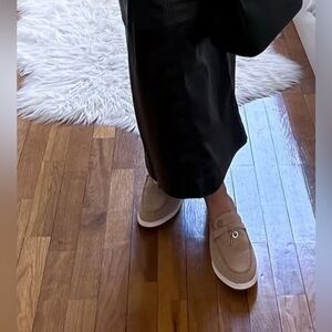 summer charms walk suede loafer nude Size 38 or 8